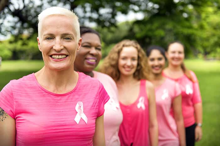 happy women breast cancer survivors
